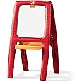 Step2 Kids Easel for Two – Dry Erase Magnetic Easel on One side, Chalkboard on the Other– Includes 94 Toddler Easel Magnetic