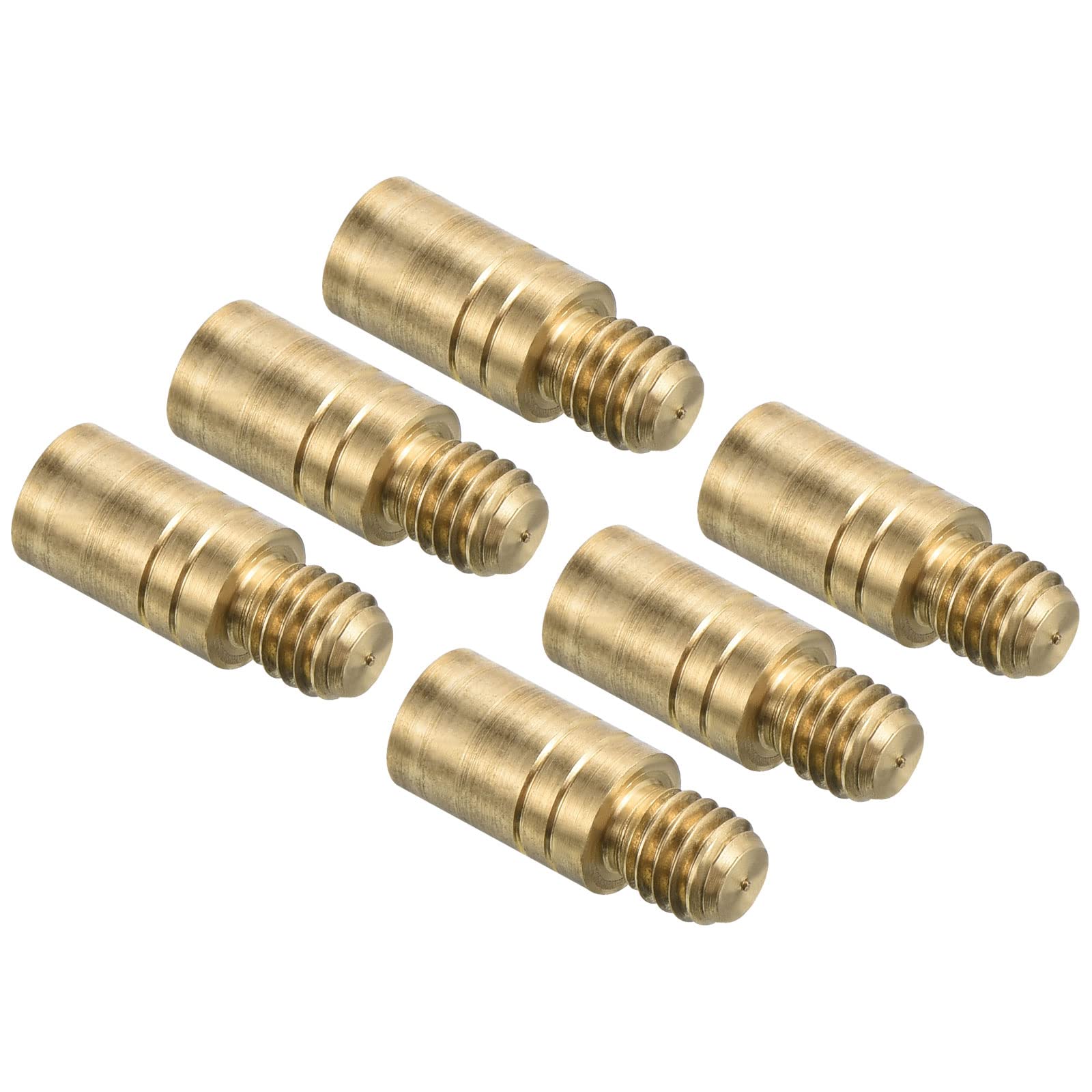 PATIKIL 3g Copper Dart Weight Add Accentuator 6 Pcs 10mm Length 2BA Thread Darts Weight Adjuster Dart Accessories Gold