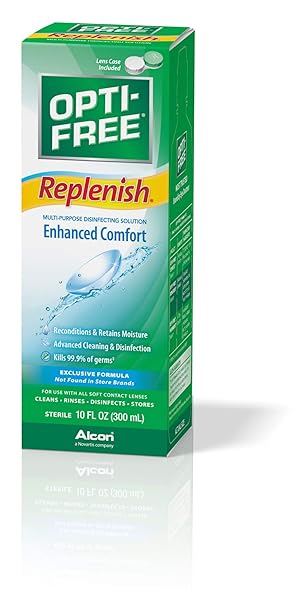 OPTI-FREE REPLENISH MULTI-PURPOSE DISINFECTING SOLUTION WITH LENS CASE, 10 FL OZ