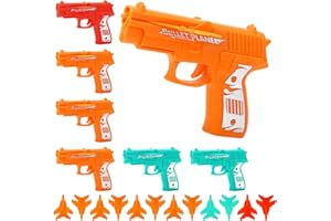 AHHSOY 21 Pack Airplane Launcher Toys for Boys Girls Toddlers, Glider Plane Party Favors Birthday Gifts Outdoor Flying Toys for Goodie Bag Stuffers, Pinata Fillers(7 Launchers and 14 Planes)
