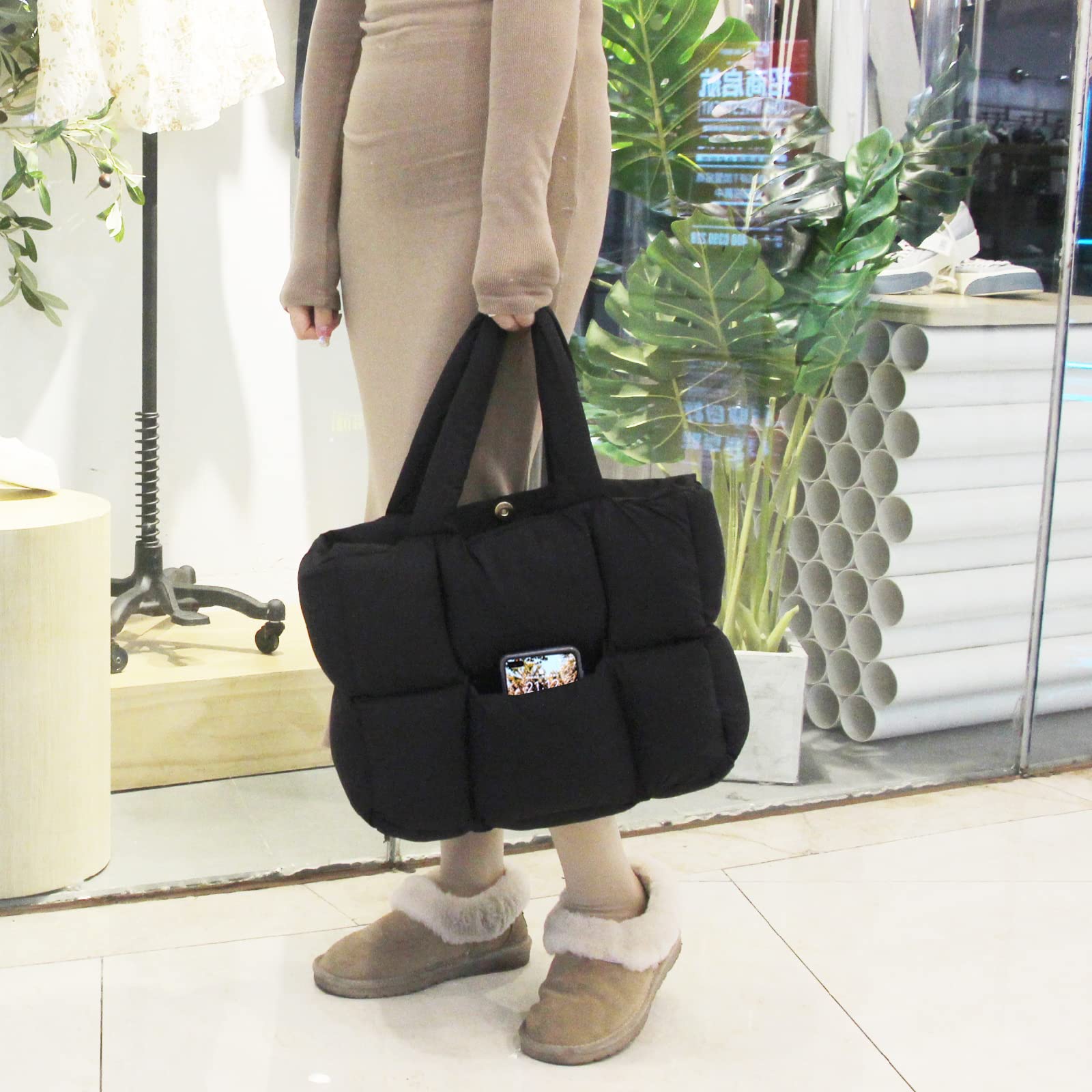 NAARIIAN Puffer Tote Bag