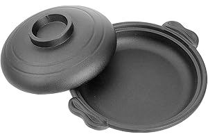 WATIIFUFU 18cm Nonstick Ceramic Casserole Pot with Lid, Multipurpose Clay Stew Pot for Braised Chicken