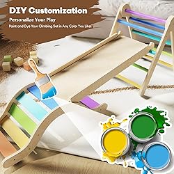 Pikler Triangle Set 7in1 Toddler Climbing Toys