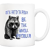5Aup Funny Possum Coffee Mug Gift – Don’t Be Part of the Problem, Be the Whole Problem Design – Humorous Ideal for Men, Women, Family & Friends – Ideal for Coffee Bar & Kitchenware