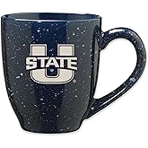 Rico Industries NCAA 16 oz Team Color Laser Engraved Speckled Ceramic Coffee Mug (T & U Schools)