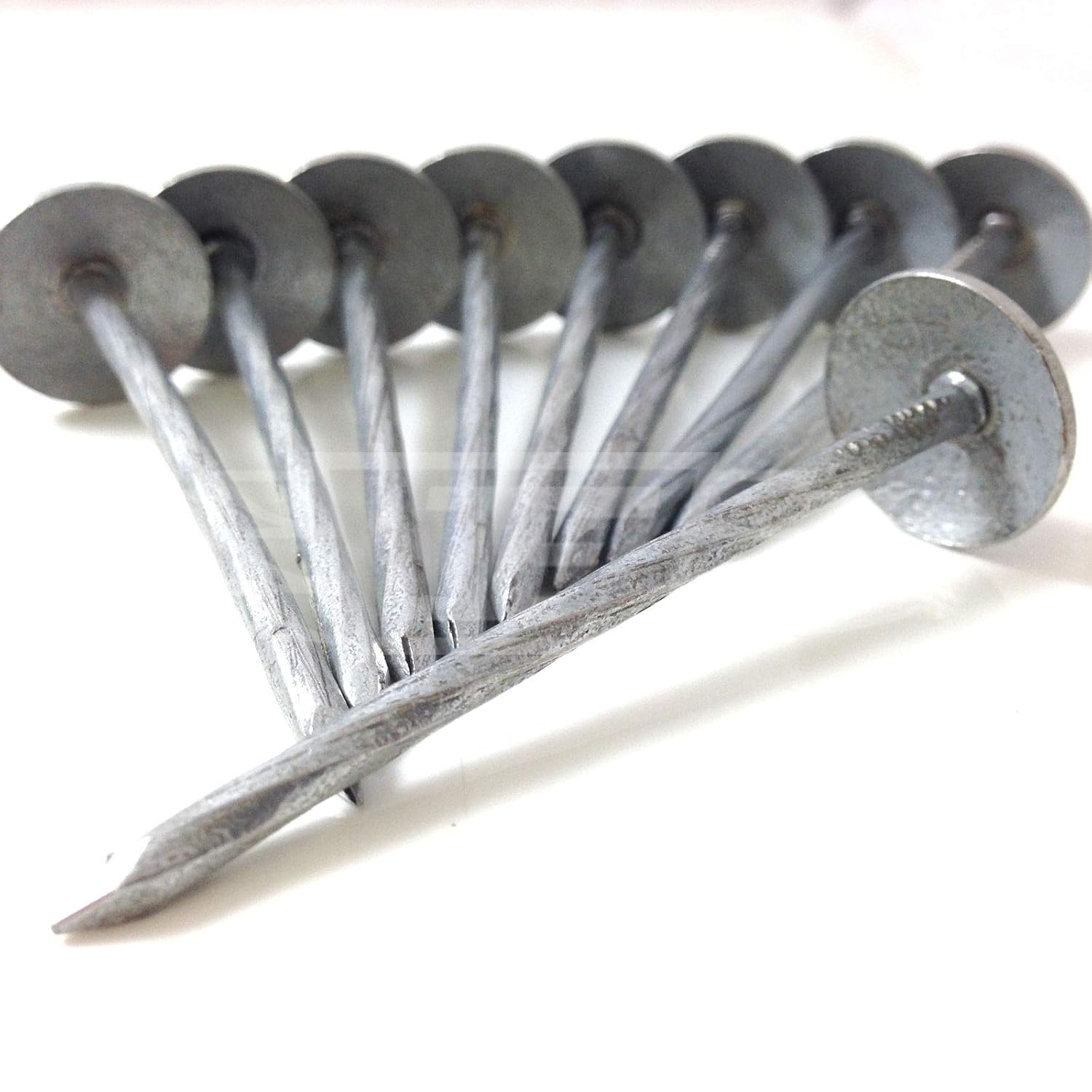 Pack of 320, (2.5kg) 3.35 x 65mm Twisted Shank Spring Head Roofing