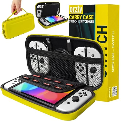 Orzly Carrying Case for Nintendo Switch OLED and Switch Console
