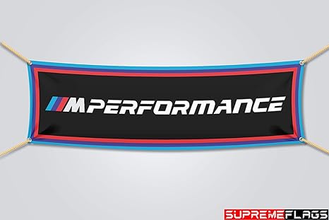 Brand New Bmw Flag Banner M Performance Car Racing Shop Garage