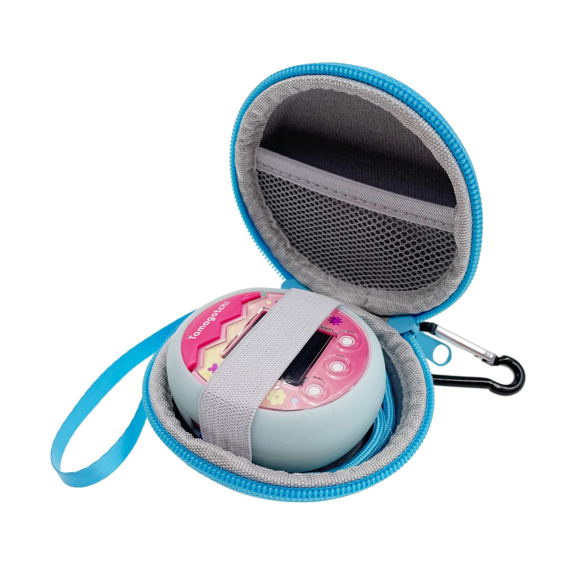xcivi Hard Carrying Case and Silicone Skin Shell Cover for Tamagotchi Pix Virtual Interactive Pet Game Machine (Blue)