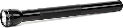 Maglite 5D Cell Flashlight Black S5D016 Krypton Bulb Weatherproof 312m Beam
