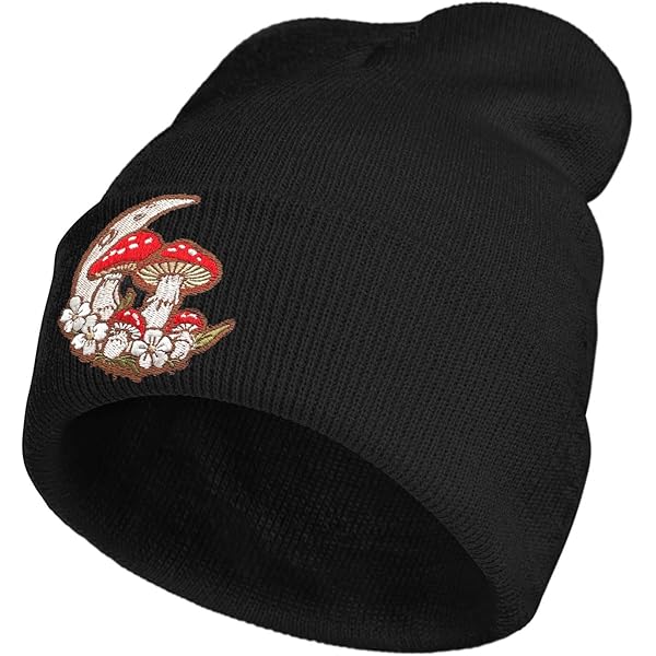 MixYoke Gothic Skull Beanie Hats for Men Women, Skeleton Cuffed