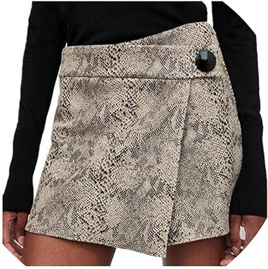 womens snake print skirt