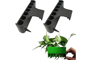 ysnsgmn 2PC 7 Holes Upgraded Aquatic Plant Cup Aquarium Plant Holder for Tank - Perfect for Fish Tank Aquaponic Plant Cultivation and Aquascape Decorations on Top of Tank