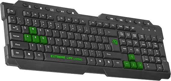 Teclado Gamer USB 2.0 ELG Pedestais TGDW Dragon War Preto  (7898378708696)