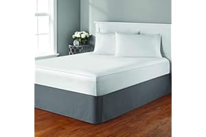 J&V TEXTILES Zippered Mattress Encasement Queen, 100% Waterproof Mattress Protector, Absorbent (King)