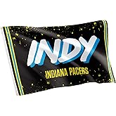 Desert Cactus Indiana Pacers Flag NBA 100% Polyester Indoor Outdoor 3x5 feet National Basketball Association Team Flags (Flag City Edition 2023 B)