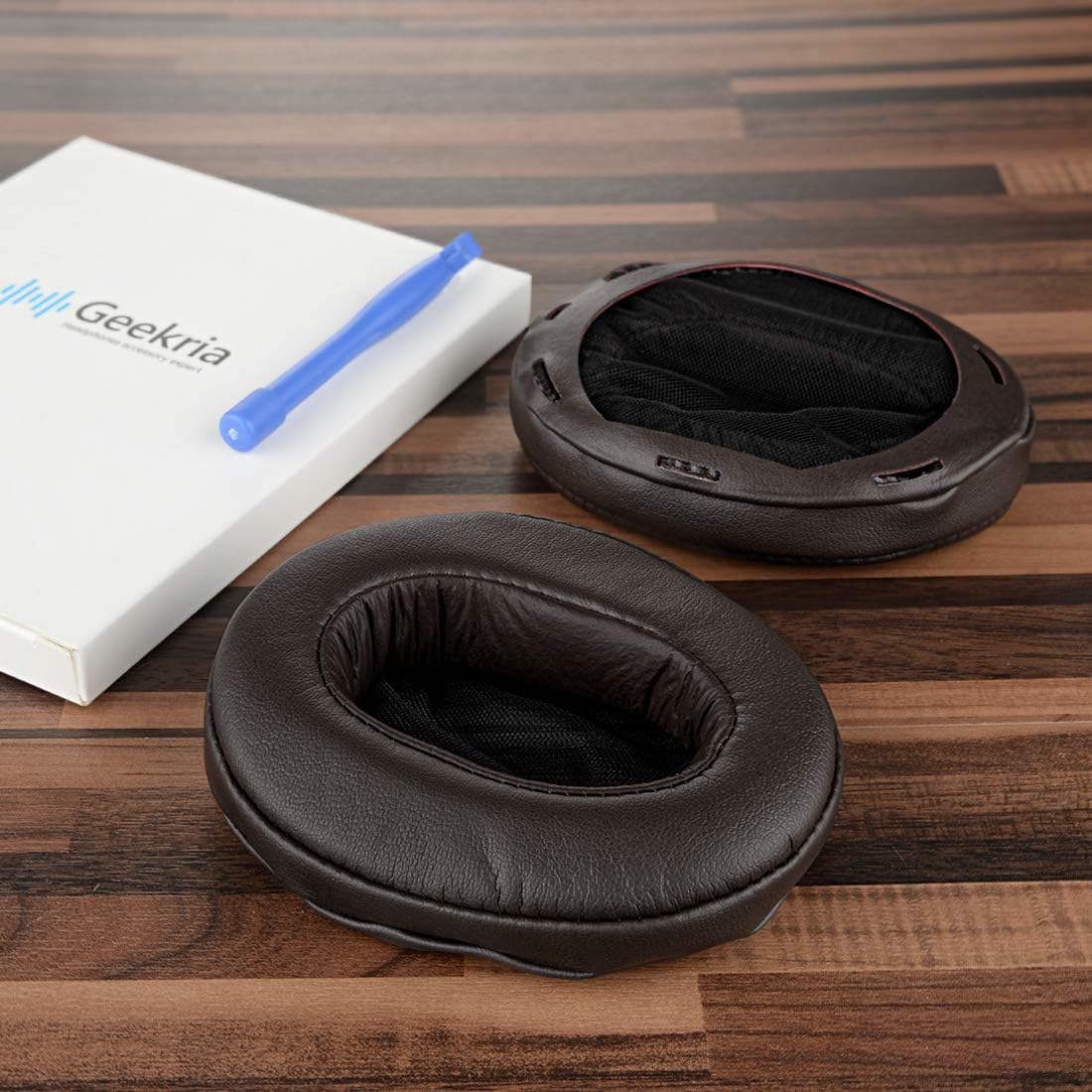 Geekria Replacement Ear Pads Compatible with SONY MDR-1A, MDR-1ADAC Headphones, Ear Cushions (Brown) - Image 5