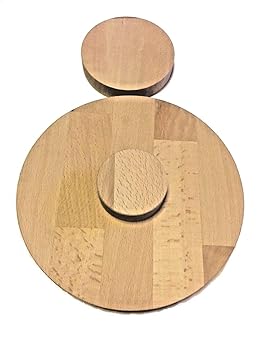 Sticker Design Shop Runde Holzscheibe Rund Holz Buche Leimholz Platte 18mm 40-600mm (Ø 200mm)
