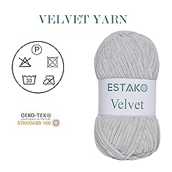 Estako Velvet (3- Skeins Pack) Chenille Blanket