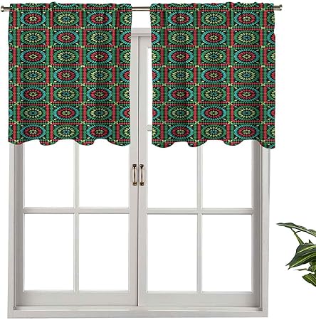 Hiiiman Cenefa de cortina para ventanas de privacidad para interiores