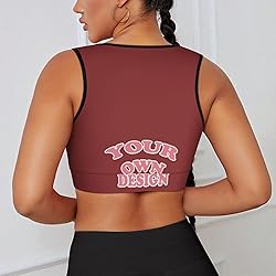 Custom Bras for Women Personalized Crop Tops with
