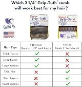 Good Hair Days Grip-Tuth Clear Side Combs Set of 2 3.25" Wide Hair Styling Women view 3