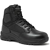 Magnum - Strike Force 6" Side Zipper Tactical Boots - Designed for Police, EMS, Security, Military, Hunting & Motorcycle w/ Slip Resistant Michelin Outsole, Replaceable M.P.A.C.T Instant Comfort Insole