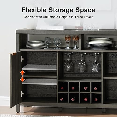 OAKHAM HOME Oxford Wine Bar Cabinets for Home 51