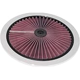 K&amp;N X-Stream Top Filter: High Performance, Premium, Washable, Replacement Engine Filter: Filter Height: 1 In, Shape: Round Lid, 66-1401XP