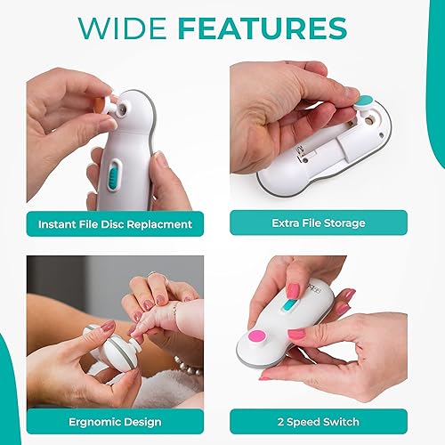 bblüv Trimö Baby Nail Trimmer Electric Baby Nail File for