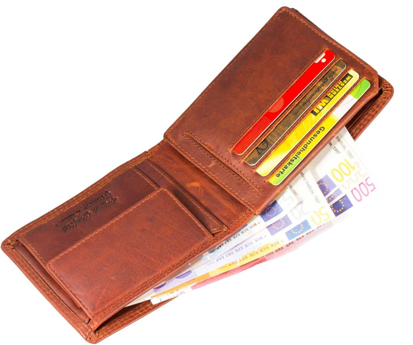 MATADOR® Men's Wallet Women's Purse with TÜV Tested RFID/NFC Protection, Vintage Brown, standard size - Image 5