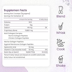 Multi Collagen Peptides Powder, 1 Pounds Collagen