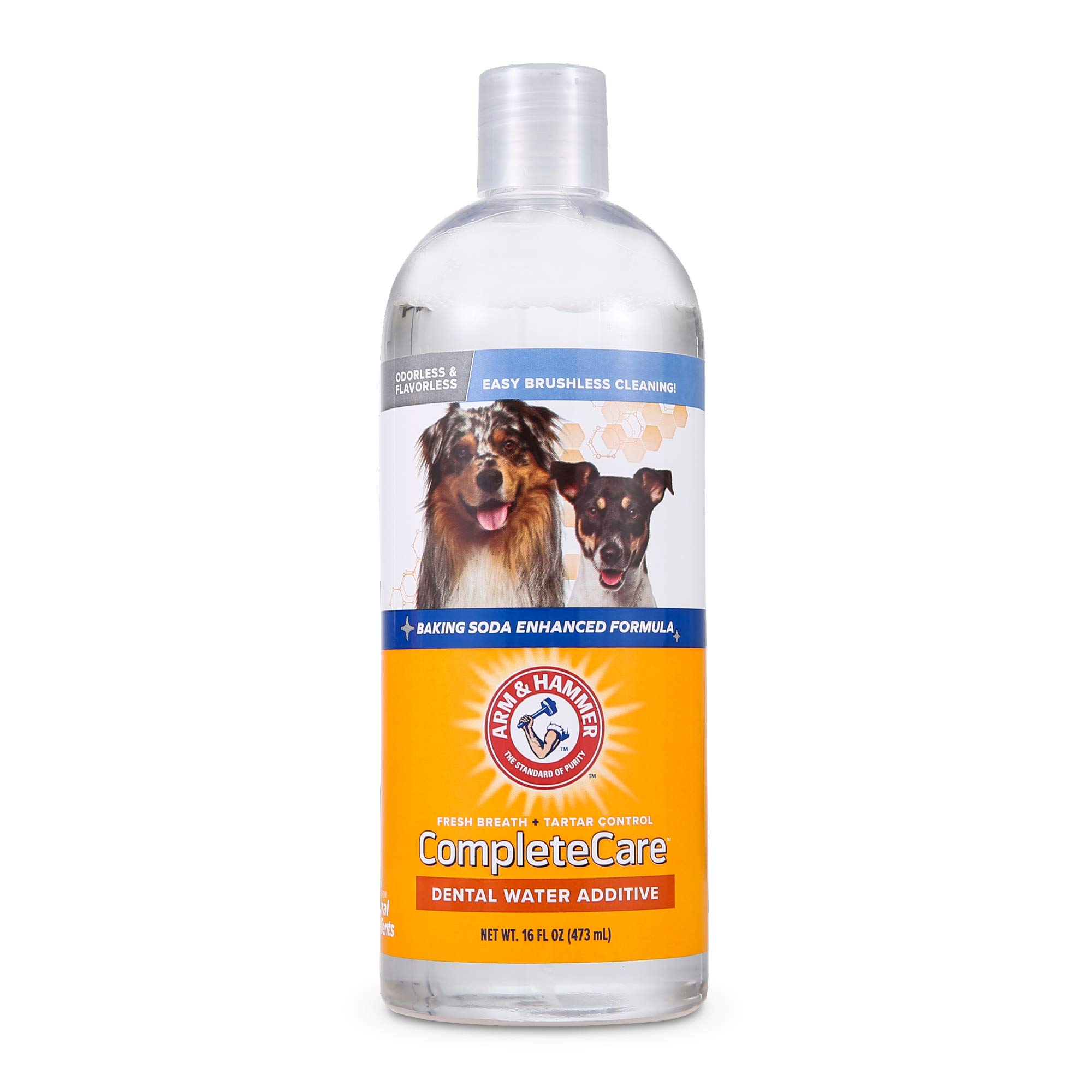 Photo 1 of Arm & Hammer Complete Care Fresh Dental Water Additive for Dogs, 16 Fl Oz - Flavorless Dog Water Additive, Dog Mouth Wash, Dog Dental Rinse, PetWater Additive, Pets Dental Care for Bad Breath