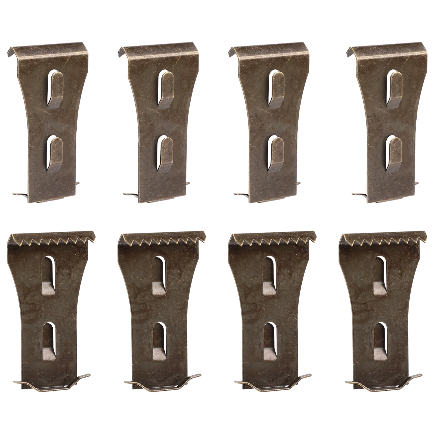 10pcs Brick Clips, Steel Brick Clips for Hanging Outdoors Heavy Duty Brick Wall Hangers Siding Hooks No Drill for Pictures Lights Wreaths Hanger, Fits 2-1/4 inch to 2-3/8 inch High Bricks