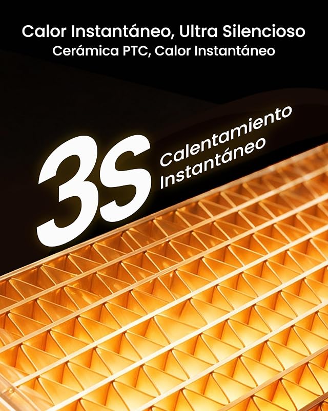 Calefactor Bajo Consumo 1500W, 3 Modos Calefactor Cerámico PTC — foto 2 de 8