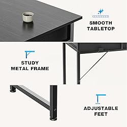OLIXIS 32 Inch Small Desk with Drawers, Home Office