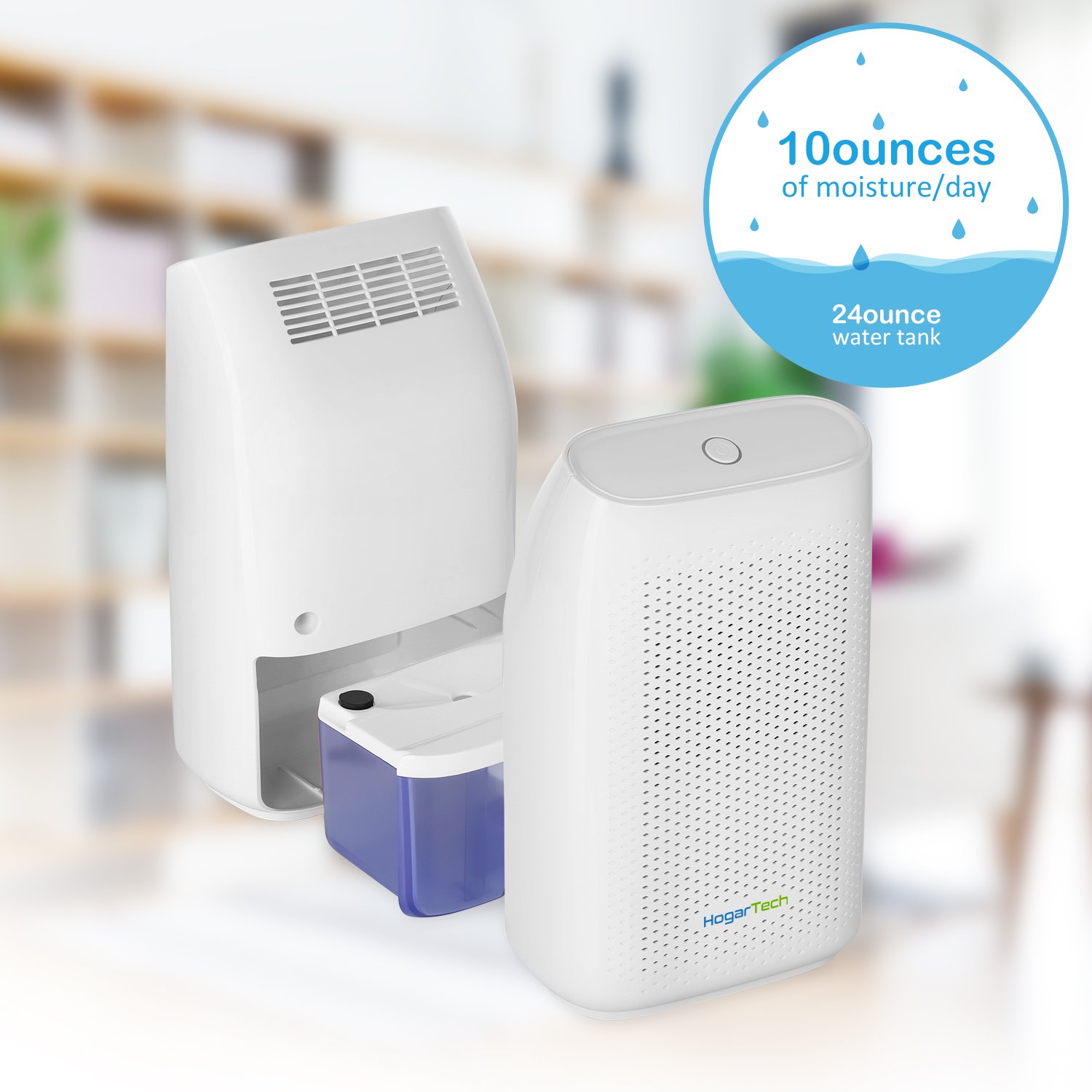 HogarTech Mini Dehumidifier Ultra Quiet Portable Air Dehumidifier HogarTech Mini Dehumidifier Ultra Quiet Portable Air Dehumidifier
