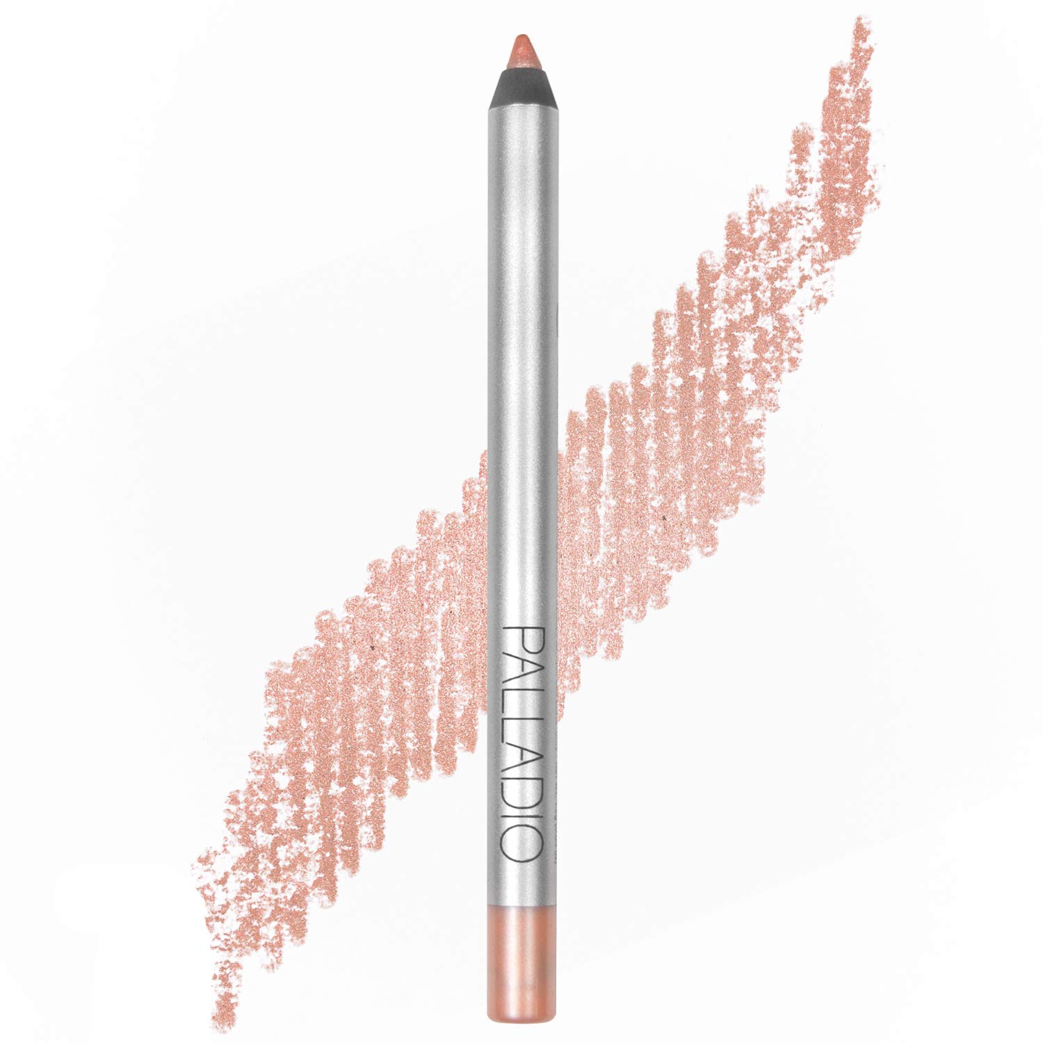 Palladio Precision Eyeliner, Silicone Based, Rich Pigment, Gentle Application, Dramatic Smoky Effect to Soft Everyday Wear, Sensitive Eyelids, Sets Itself, Can be Sharpened, Rose Gold