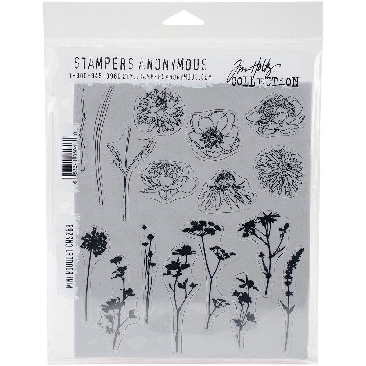 Stampers Anonymous CMS269 Tim Holtz Cling Stamps, Multi-Colour, 7 x 8.5-Inch