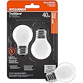 Sylvania LED TruWave Natural Series G16.5 Globe Light Bulb, 40W Equivalent, Efficient 4.5W, Medium Base, 350 Lumens Dimmable,