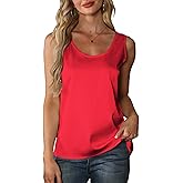 Mawor Silk Satin Tank Top for Women Summer Camisole 2025 Sleeveless Blouse Dressy Casual Shirt Outfits