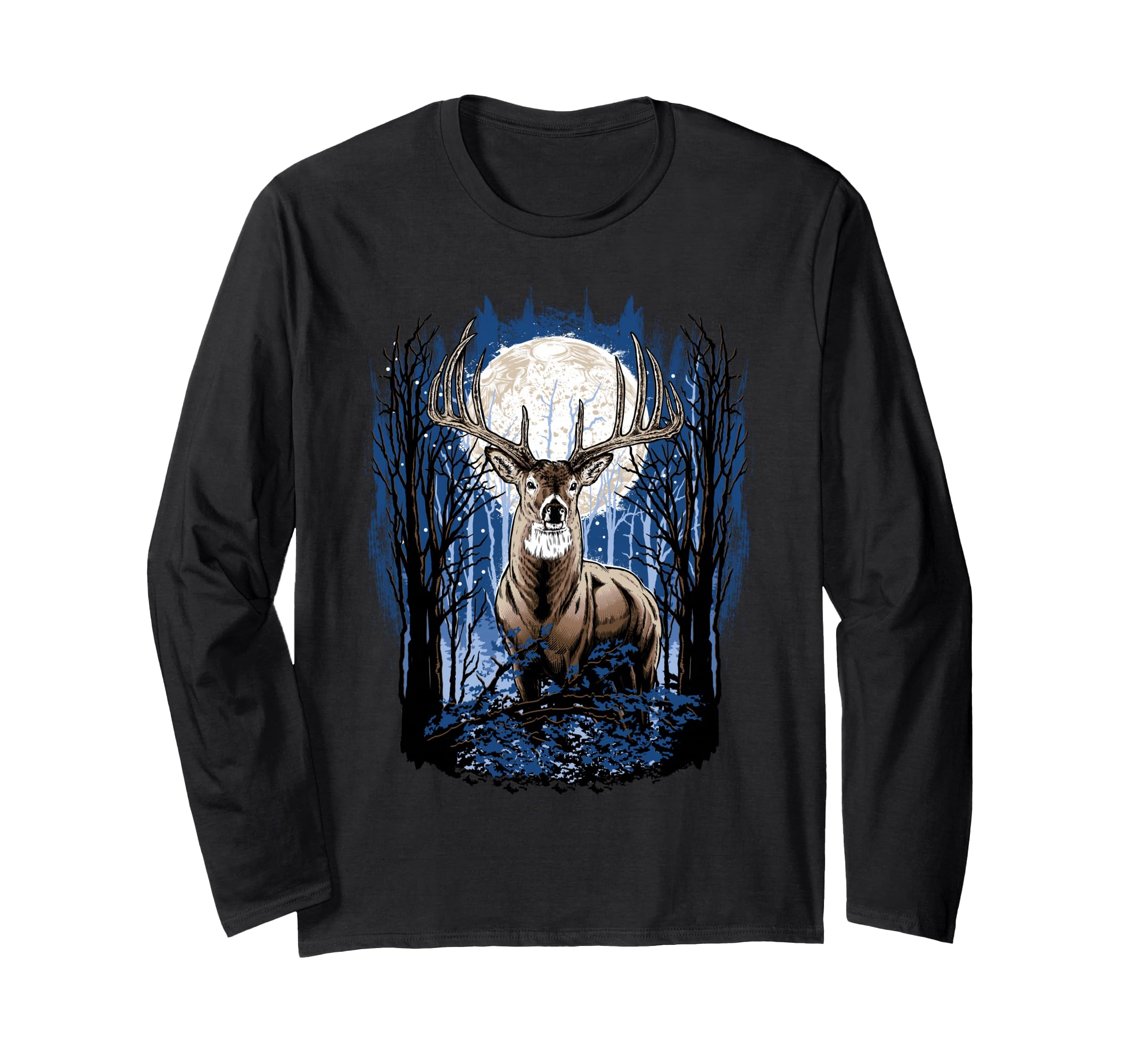 Hunters Deer Hunting Big Whitetail Buck Long Sleeve T-Shirt