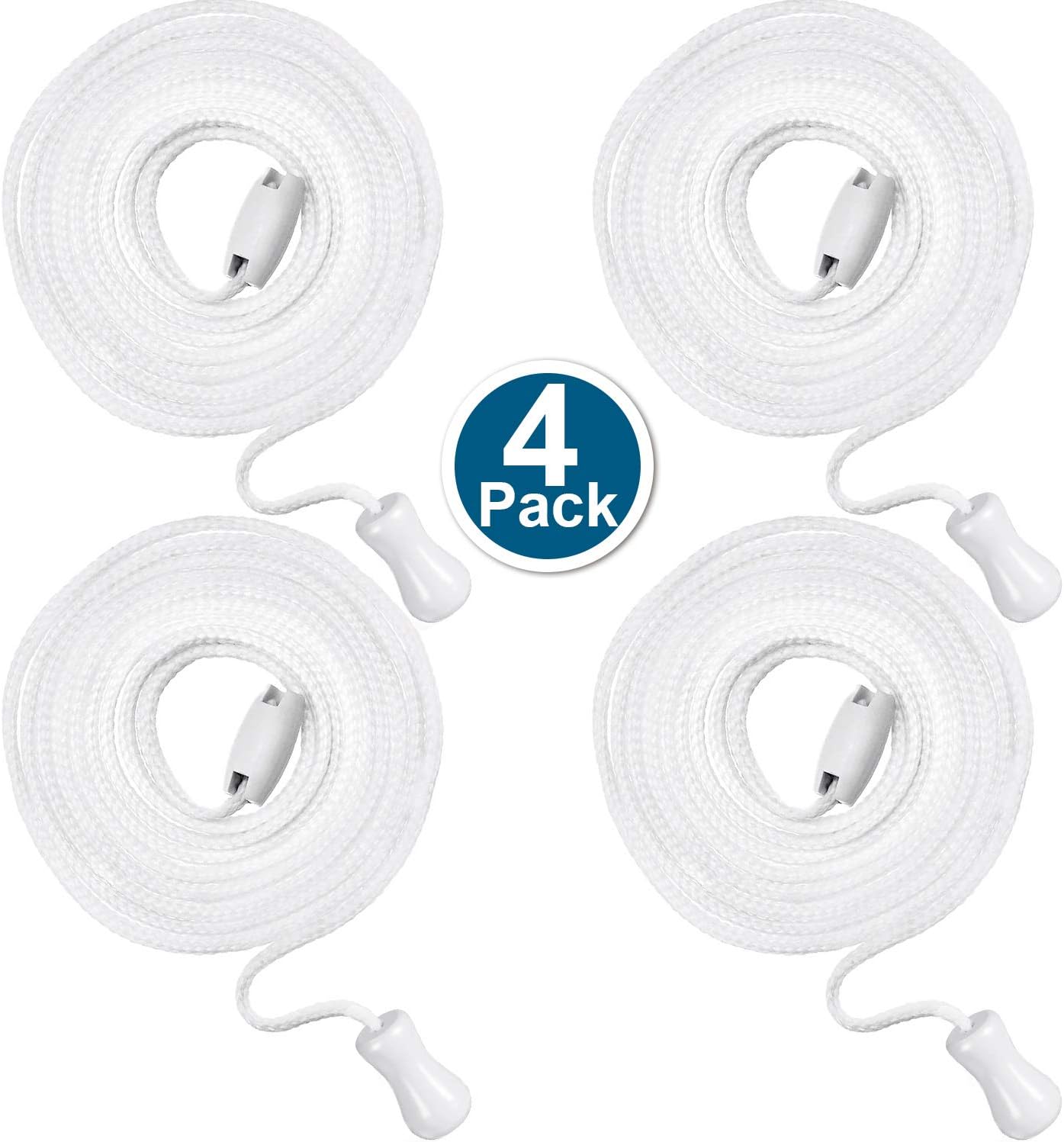 4 Pack Pull Cord String with Connector for Bathroom Light Ceiling