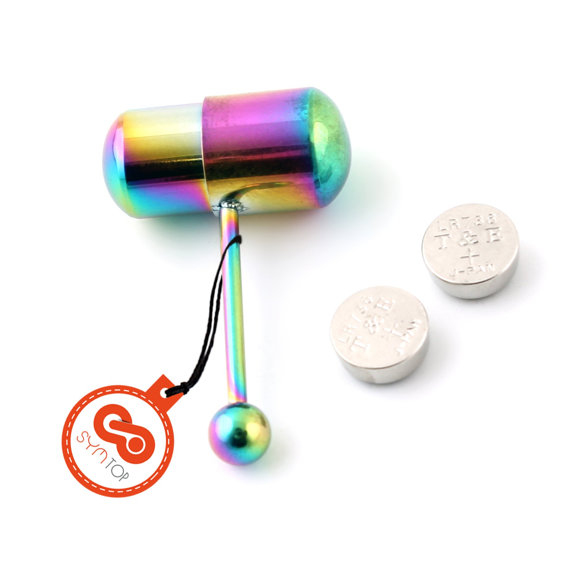 vibrating tongue bar batteries Vibrating SSteel TONGUE RING Body Jewelry with 2 Batteries Included Choose  Color main image 1