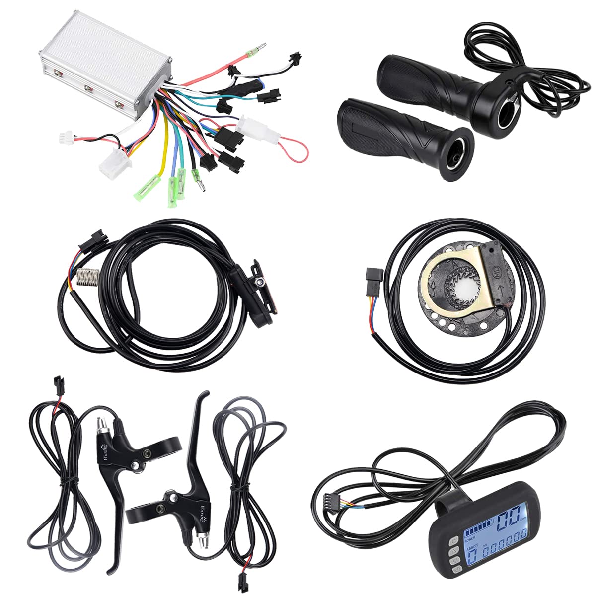 Photo 1 of YOLUFER 24V/36V 250W/350W Brushless Motor Controller Kit Electric Motor Control with LCD Panel for E-Bike Electric Bike Scooter
