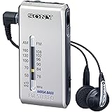 Sony SRF-S84 FM/AM Super Compact Radio Walkman with Sony MDR Fontopia Ear-Bud (Silver)