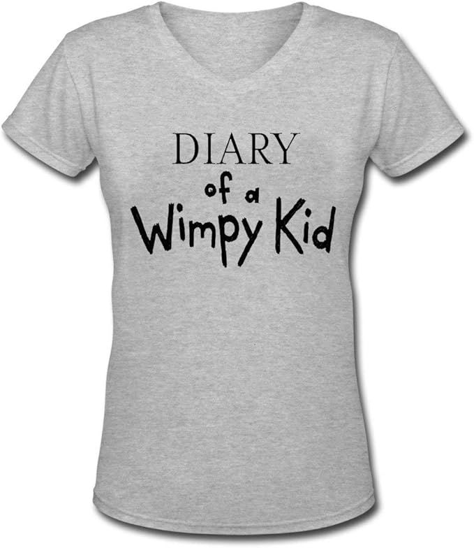 HOTHK Diary of A Wimpy Kid Men's Short Sleeve Cotton VNeck TShirt