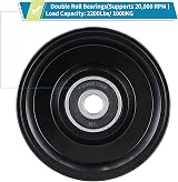 Skelang 99mm V-Groove Castor Wheel 1000KG Steel Double Bearing Gate Pulley view 4