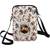 G2TUP Funny Horse Crossbody Bag Horse Lover Gift Live Like Someone Left The Gate Open Horses Shoulder Bag Animal Themed Merch