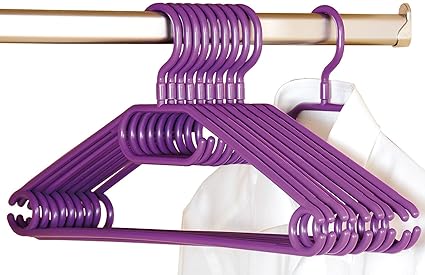 Kesper 16811 Kunststoff-Kleiderbügel, 10-er Pack, Breite: 40 cm, lila